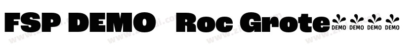 FSP DEMO   Roc Grote字体转换